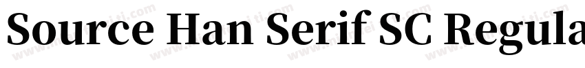 Source Han Serif SC Regular Identity H字体转换